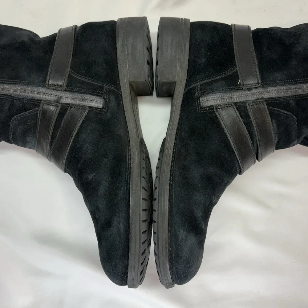 The North Face Women's Bridgeton Tall Black Suede Boots Size US 11 EU 42‎